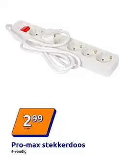 Action Pro-max stekkerdoos aanbieding