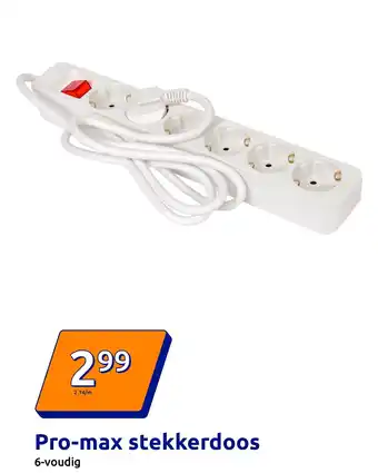 Action Pro-max stekkerdoos aanbieding