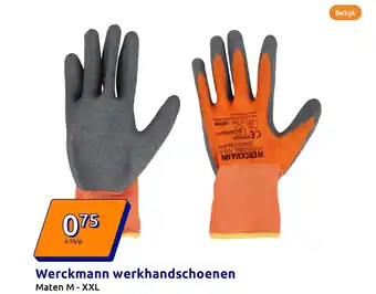 Action Werckmann werkhandschoenen aanbieding