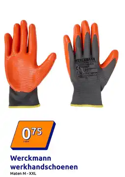 Action Werckmann werkhandschoenen aanbieding