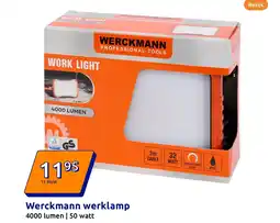 Action Werckmann werklamp aanbieding