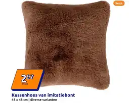 Action Kussenhoes van imitatiebont aanbieding