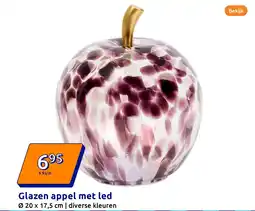 Action Glazen appel met led aanbieding
