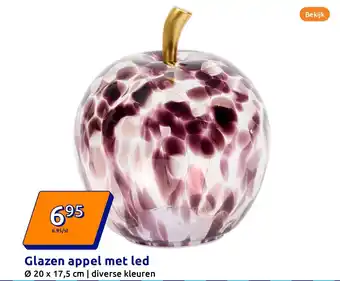 Action Glazen appel met led aanbieding