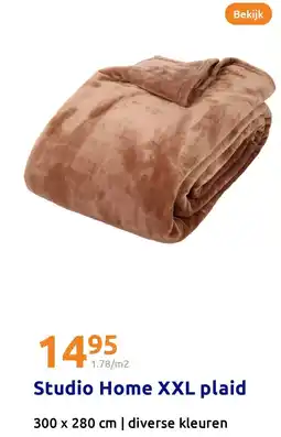Action Studio Home XXL plaid aanbieding