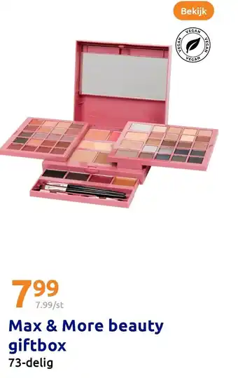Action Max & More beauty giftbox aanbieding