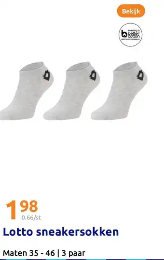 Action Lotto sneakersokken aanbieding