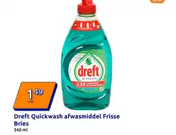 Action Dreft Quickwash afwasmiddel Frisse Bries aanbieding