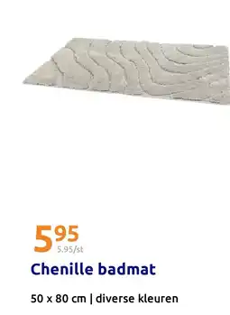 Action Chenille badmat aanbieding
