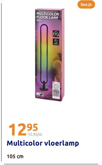 Action Multicolor vloerlamp aanbieding