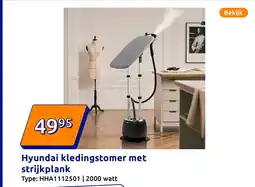 Action Hyundai kledingstomer met strijkplank aanbieding