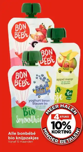 Vomar Voordeelmarkt Alle bonbébé bio knijpzakjes aanbieding