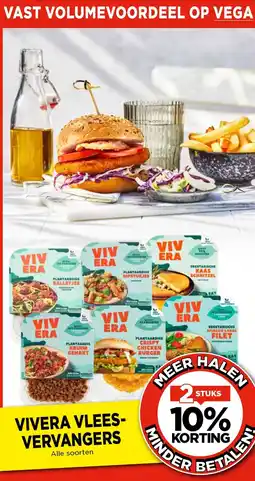 Vomar Voordeelmarkt Vivera vlees- vervangers aanbieding
