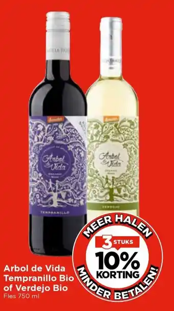 Vomar Voordeelmarkt Arbol de Vida Tempranillo Bio aanbieding