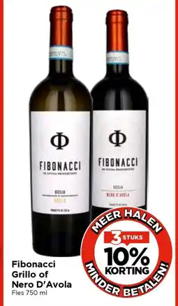 Vomar Voordeelmarkt Fibonacci Grillo of Nero D'Avola aanbieding