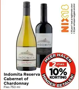Vomar Voordeelmarkt Indomita Reserva Cabernet of Chardonnay aanbieding