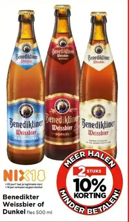 Vomar Voordeelmarkt Benediktiner Weissbier Dunkel aanbieding