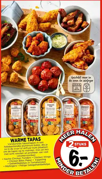 Vomar Voordeelmarkt Warme tapas aanbieding
