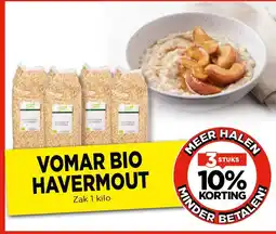 Vomar Voordeelmarkt Vomar bio havermout aanbieding