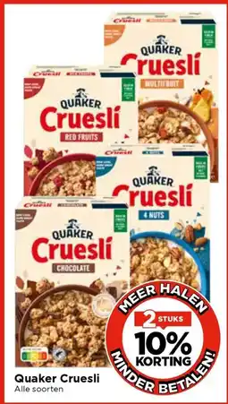Vomar Voordeelmarkt Quaker Cruesli aanbieding