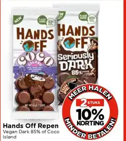Vomar Voordeelmarkt Hands Off Repen aanbieding