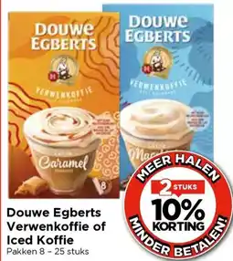 Vomar Voordeelmarkt Douwe Egberts Verwenkoffie of Iced Koffie aanbieding