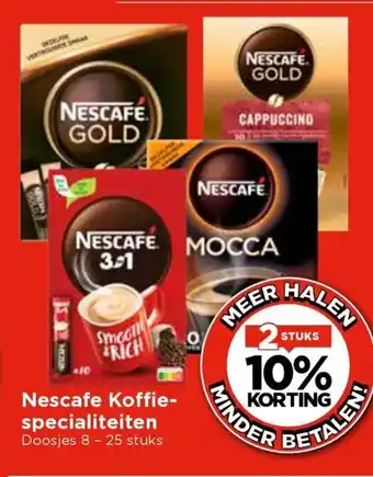 Vomar Voordeelmarkt Nescafe Koffie- specialiteiten aanbieding