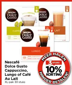 Vomar Voordeelmarkt Nescape Dolce Gusto Cappuccino, Lungo of Café aanbieding