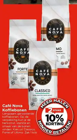 Vomar Voordeelmarkt Café Nova Koffiebonen aanbieding