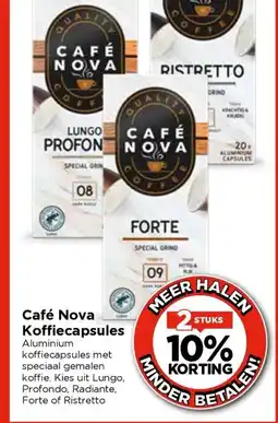 Vomar Voordeelmarkt Café Nova Koffiecapsules aanbieding