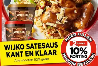 Vomar Voordeelmarkt Wijko satesaus kant en klaar aanbieding