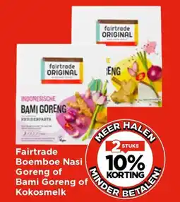 Vomar Voordeelmarkt Fairtrade Boemboe Nasi Goreng of Bami Goreng of Kokosmelk aanbieding
