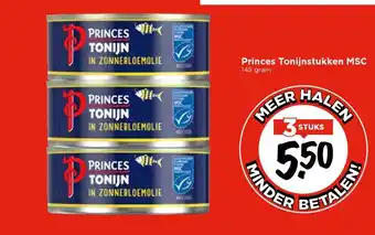Vomar Voordeelmarkt Princes Tonijnstukken MSC aanbieding