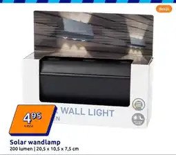 Action Solar wandlamp aanbieding