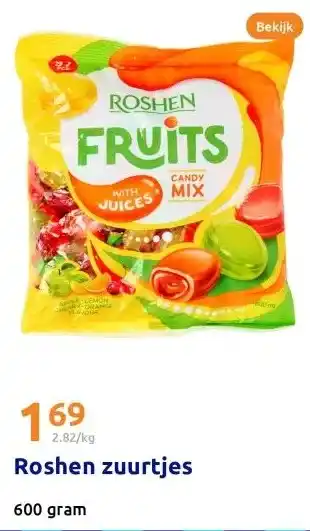 Action Roshen zuurtjes aanbieding