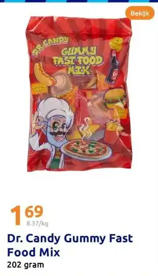 Action Dr. Candy Gummy Fast Food Mix aanbieding