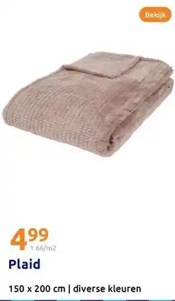 Action Plaid aanbieding