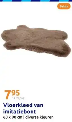 Action Vloerkleed van imitatiebont aanbieding