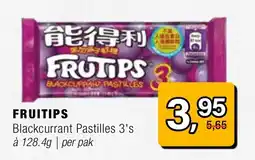 Amazing Oriëntal Fruitips Blackcurrant Pastilles 3's aanbieding