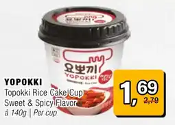 Amazing Oriëntal YOPOKKI Topokki Rice Cake Cup aanbieding