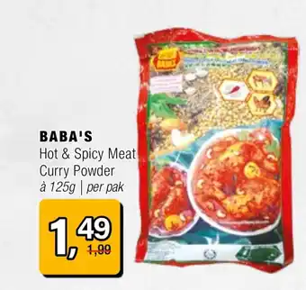 Amazing Oriëntal BABA'S Hot & Spicy Meat Curry Powder aanbieding