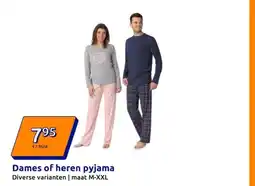 Action Dames of heren pyjama aanbieding