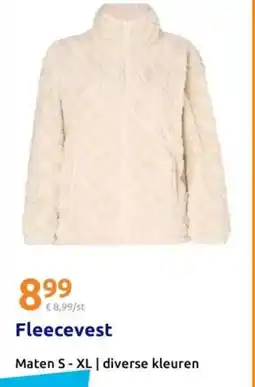 Action Fleecevest aanbieding