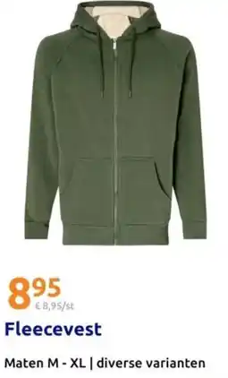 Action Fleecevest aanbieding