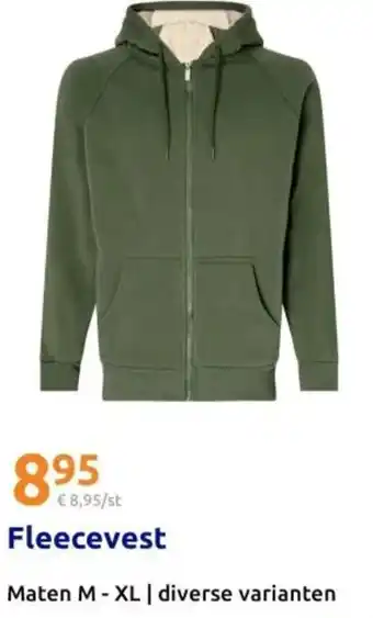 Action Fleecevest aanbieding