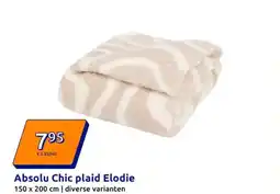Action Absolu Chic plaid Elodie aanbieding