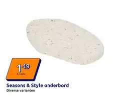 Action Seasons & Style onderbord aanbieding
