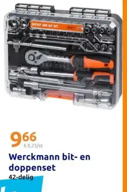 Action Werckmann bit en doppenset aanbieding