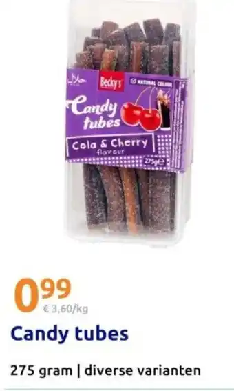 Action Candy tubes aanbieding