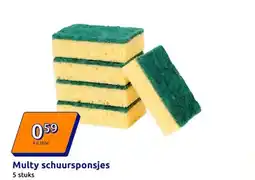 Action Multy schuursponsjes aanbieding